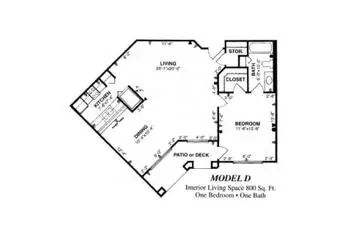 Floorplan of The Forum at Tucson, Assisted Living, Nursing Home, Independent Living, CCRC, Tucson, AZ 5