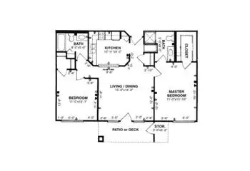 Floorplan of The Forum at Tucson, Assisted Living, Nursing Home, Independent Living, CCRC, Tucson, AZ 6