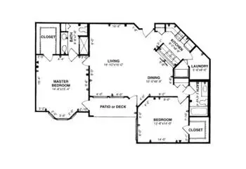 Floorplan of The Forum at Tucson, Assisted Living, Nursing Home, Independent Living, CCRC, Tucson, AZ 7