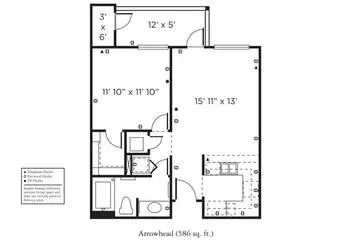 Floorplan of The Remington Club San Diego, Assisted Living, Nursing Home, Independent Living, CCRC, San Diego, CA 2