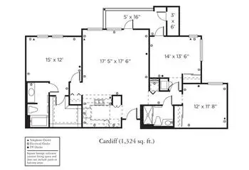 Floorplan of The Remington Club San Diego, Assisted Living, Nursing Home, Independent Living, CCRC, San Diego, CA 7