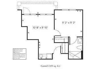 Floorplan of The Remington Club San Diego, Assisted Living, Nursing Home, Independent Living, CCRC, San Diego, CA 8