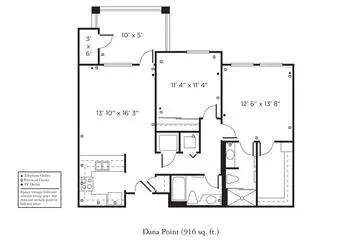 Floorplan of The Remington Club San Diego, Assisted Living, Nursing Home, Independent Living, CCRC, San Diego, CA 11