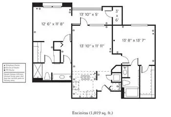 Floorplan of The Remington Club San Diego, Assisted Living, Nursing Home, Independent Living, CCRC, San Diego, CA 14