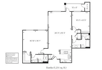 Floorplan of The Remington Club San Diego, Assisted Living, Nursing Home, Independent Living, CCRC, San Diego, CA 15