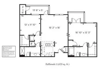 Floorplan of The Remington Club San Diego, Assisted Living, Nursing Home, Independent Living, CCRC, San Diego, CA 16