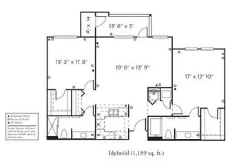 Floorplan of The Remington Club San Diego, Assisted Living, Nursing Home, Independent Living, CCRC, San Diego, CA 18