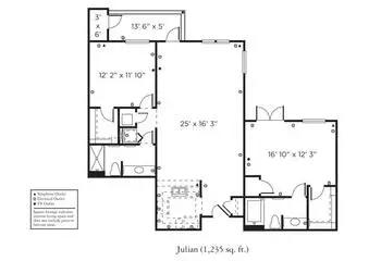 Floorplan of The Remington Club San Diego, Assisted Living, Nursing Home, Independent Living, CCRC, San Diego, CA 19