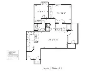 Floorplan of The Remington Club San Diego, Assisted Living, Nursing Home, Independent Living, CCRC, San Diego, CA 20