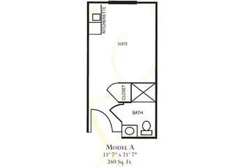 Floorplan of The Forum at Deer Creek, Assisted Living, Nursing Home, Independent Living, CCRC, Deerfield Beach, FL 5