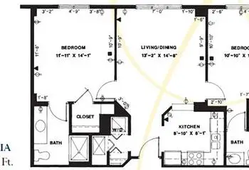 Floorplan of The Forum at Deer Creek, Assisted Living, Nursing Home, Independent Living, CCRC, Deerfield Beach, FL 10