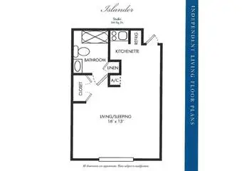 Floorplan of Calusa Harbour, Assisted Living, Nursing Home, Independent Living, CCRC, Fort Myers, FL 5