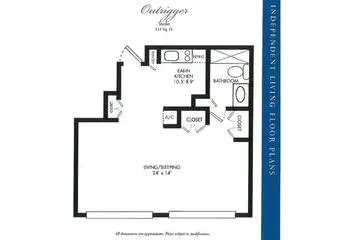 Floorplan of Calusa Harbour, Assisted Living, Nursing Home, Independent Living, CCRC, Fort Myers, FL 8