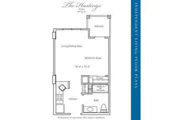 Floorplan of Stratford Court at Palm Harbor, Assisted Living, Nursing Home, Independent Living, CCRC, Palm Harbor, FL 5