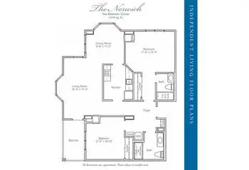 Floorplan of Stratford Court at Palm Harbor, Assisted Living, Nursing Home, Independent Living, CCRC, Palm Harbor, FL 6