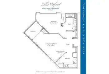 Floorplan of Stratford Court at Palm Harbor, Assisted Living, Nursing Home, Independent Living, CCRC, Palm Harbor, FL 7