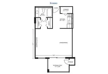 Floorplan of The Court at Palm Aire, Assisted Living, Nursing Home, Independent Living, CCRC, Pompano Beach, FL 4