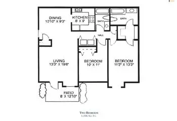 Floorplan of Savannah Square, Assisted Living, Nursing Home, Independent Living, CCRC, Savannah, GA 6