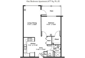 Floorplan of The Forum at Brookside, Assisted Living, Nursing Home, Independent Living, CCRC, Louisville, KY 2