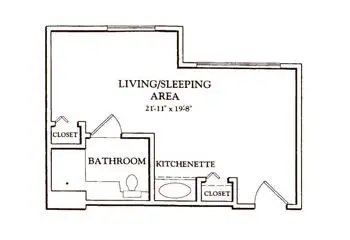 Floorplan of Leisure Park, Assisted Living, Nursing Home, Independent Living, CCRC, Lakewood, NJ 2