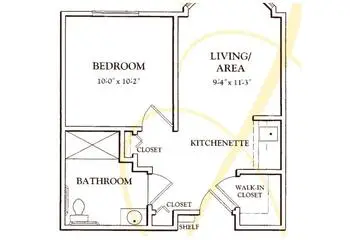 Floorplan of Leisure Park, Assisted Living, Nursing Home, Independent Living, CCRC, Lakewood, NJ 7