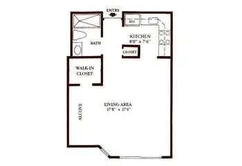 Floorplan of Leisure Park, Assisted Living, Nursing Home, Independent Living, CCRC, Lakewood, NJ 8