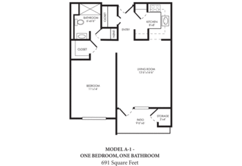 Floorplan of The Montebello on Academy, Assisted Living, Nursing Home, Independent Living, CCRC, Albuquerque, NM 3