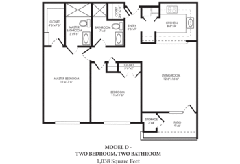 Floorplan of The Montebello on Academy, Assisted Living, Nursing Home, Independent Living, CCRC, Albuquerque, NM 6
