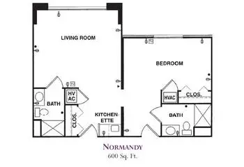 Floorplan of The Forum at Knightsbridge, Assisted Living, Nursing Home, Independent Living, CCRC, Columbus, OH 6