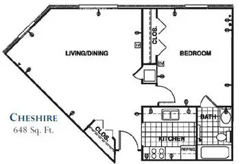 Floorplan of The Forum at Knightsbridge, Assisted Living, Nursing Home, Independent Living, CCRC, Columbus, OH 12