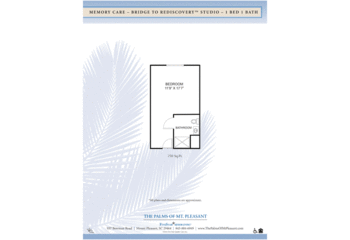 Floorplan of The Palms of Mount Pleasant, Assisted Living, Nursing Home, Independent Living, CCRC, Mount Pleasant, SC 2
