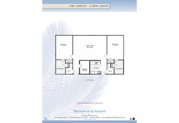Floorplan of The Palms of Mount Pleasant, Assisted Living, Nursing Home, Independent Living, CCRC, Mount Pleasant, SC 3
