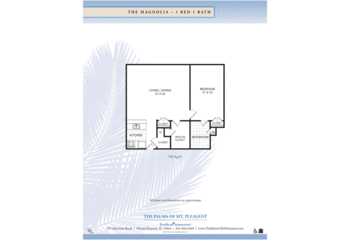 Floorplan of The Palms of Mount Pleasant, Assisted Living, Nursing Home, Independent Living, CCRC, Mount Pleasant, SC 5