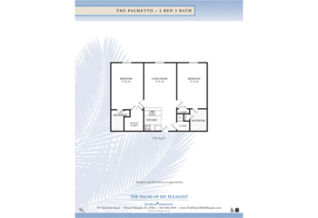 Floorplan of The Palms of Mount Pleasant, Assisted Living, Nursing Home, Independent Living, CCRC, Mount Pleasant, SC 6
