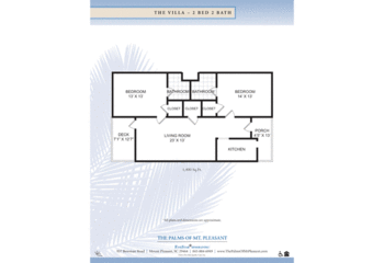 Floorplan of The Palms of Mount Pleasant, Assisted Living, Nursing Home, Independent Living, CCRC, Mount Pleasant, SC 7