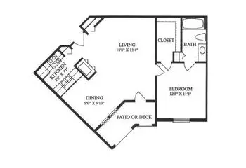 Floorplan of The Forum at Lincoln Heights, Assisted Living, Nursing Home, Independent Living, CCRC, San Antonio, TX 7