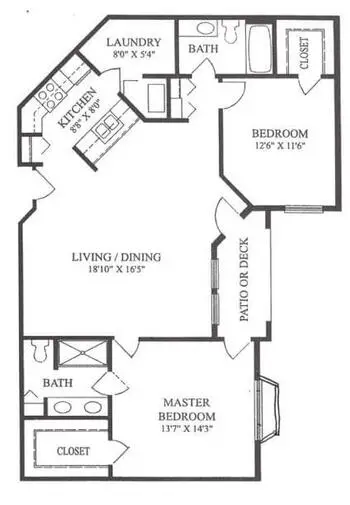 Floorplan of The Forum at Lincoln Heights, Assisted Living, Nursing Home, Independent Living, CCRC, San Antonio, TX 11