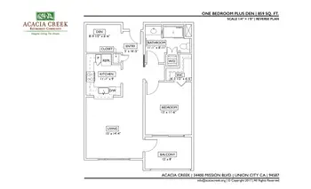 Floorplan of Acacia Creek, Assisted Living, Nursing Home, Independent Living, CCRC, Union City, CA 10