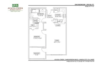 Floorplan of Acacia Creek, Assisted Living, Nursing Home, Independent Living, CCRC, Union City, CA 12
