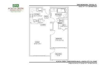 Floorplan of Acacia Creek, Assisted Living, Nursing Home, Independent Living, CCRC, Union City, CA 13
