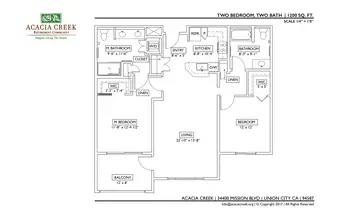 Floorplan of Acacia Creek, Assisted Living, Nursing Home, Independent Living, CCRC, Union City, CA 15