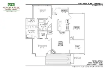 Floorplan of Acacia Creek, Assisted Living, Nursing Home, Independent Living, CCRC, Union City, CA 6