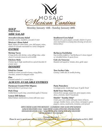 Dining menu of Friendship Village of Schaumburg, Assisted Living, Nursing Home, Independent Living, CCRC, Schaumburg, IL 7