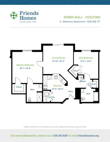 Floorplan of Friends Homes, Assisted Living, Nursing Home, Independent Living, CCRC, Greensboro, NC 11