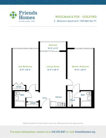 Floorplan of Friends Homes, Assisted Living, Nursing Home, Independent Living, CCRC, Greensboro, NC 17