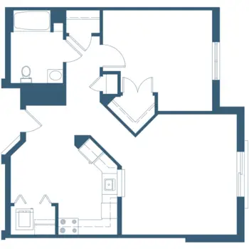 Floorplan of Friends Homes, Assisted Living, Nursing Home, Independent Living, CCRC, Greensboro, NC 5