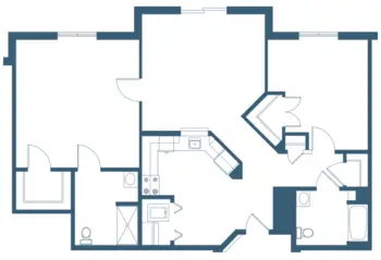 Floorplan of Friends Homes, Assisted Living, Nursing Home, Independent Living, CCRC, Greensboro, NC 9