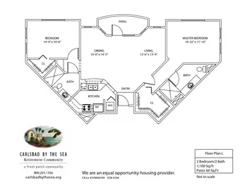 Floorplan of Carlsbad By The Sea, Assisted Living, Nursing Home, Independent Living, CCRC, Carlsbad, CA 5