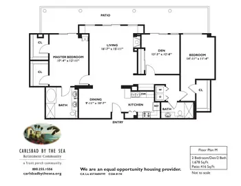 Floorplan of Carlsbad By The Sea, Assisted Living, Nursing Home, Independent Living, CCRC, Carlsbad, CA 6