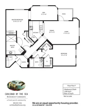 Floorplan of Carlsbad By The Sea, Assisted Living, Nursing Home, Independent Living, CCRC, Carlsbad, CA 8